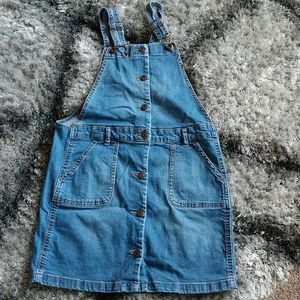Jean bibs/skirt